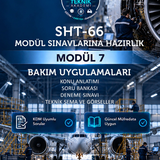 SHT-66 Modül 7 – Bakım Uygulamaları | Sınava Hazırlık Kitabı