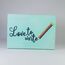 Love to write... El yapımı, el boyama masif ahşap duvar süsü.