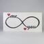 You-me- forever..... Ahşap el yapımı duvar süsü