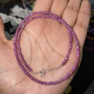 Yakut Taşlı 3 mm Kolye