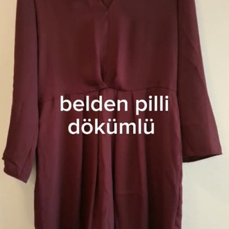 bordo elbise