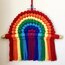 Rainbow - gökkuşağı makrome duvar süsü