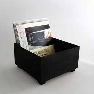Plak Sandığı Siyah / Record Crate Black