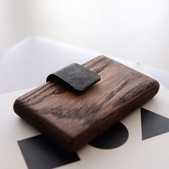 Wood Wallet Chocolate 