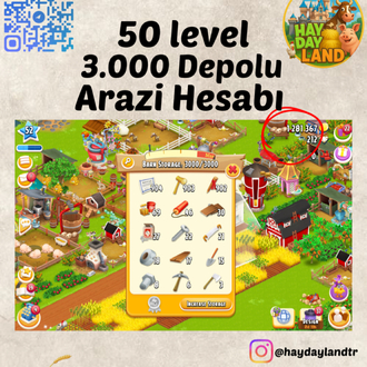 50+ LEVEL 3000 ARAZİ MALZEMESİ DOLU HESAP
