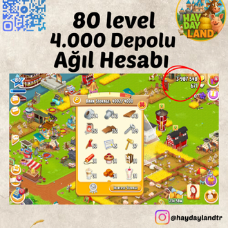 80+ LEVEL 4000 AĞIL MALZEMESİ DOLU HESAP