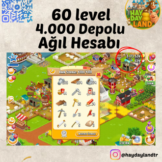 60+ LEVEL 4000 AĞIL MALZEMESİ DOLU HESAP
