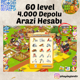 60+ LEVEL 4000 ARAZİ MALZEMESİ DOLU HESAP