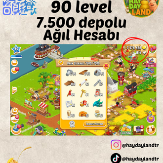 90+ LEVEL 7500 AĞIL MALZEMESİ DOLU HESA
