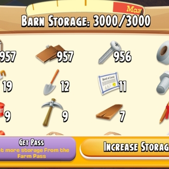 50 LVL 3000 DEPOLU İÇİ AMBAR MALZEMESİ DOLU HESAP