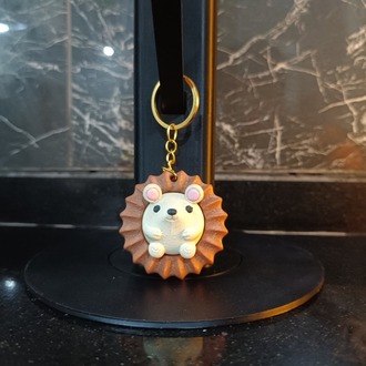 Mini Kirpi Tasarım Anahtarlık