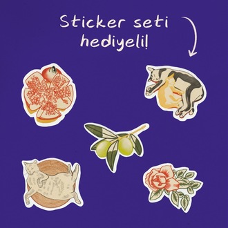 Kartpostal ✦ Güller ✦ Sticker Seti Hediyeli