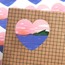sunset heart . sticker