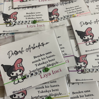 Kuromi hediye bileklik