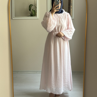 Güllü Elbise Pembe