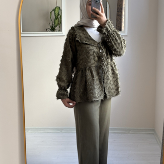 Büzgülü Kesme Pantolon Takım