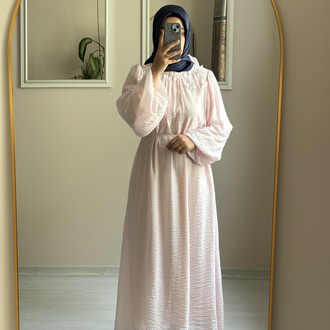 Güllü Elbise Pembe