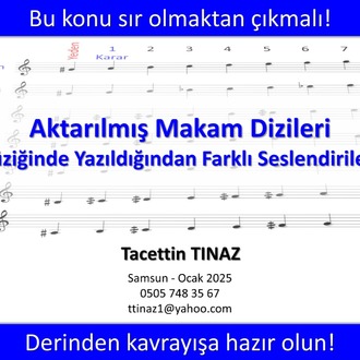 Aktarılmış Makam Dizileri (E-Kitap)