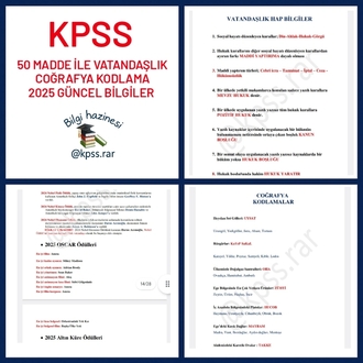 KPSS|Vatandaşlık - 2025 Güncel - Coğrafya