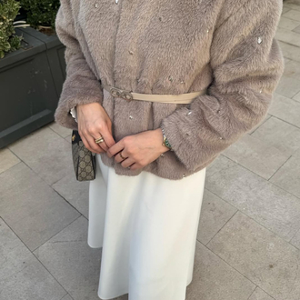 Taşlı kürk