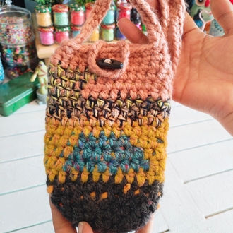Örgü Telefon Çantası