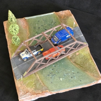 Mountain Bridge Diorama