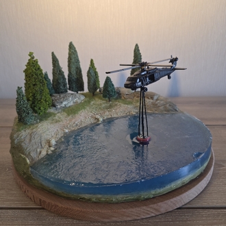 Sikorsky Fire Fighter Diorama