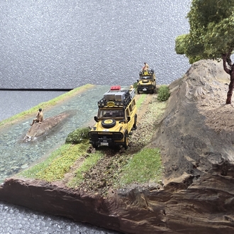Camel Trophy River Diorama 
