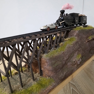 BTTF3 Tren Diorama