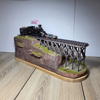 BTTF3 Tren Diorama