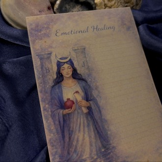  The High Priestess — Emotional Healing Notepad A6