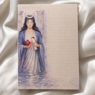The High Priestess — Emotional Healing Notepad A6