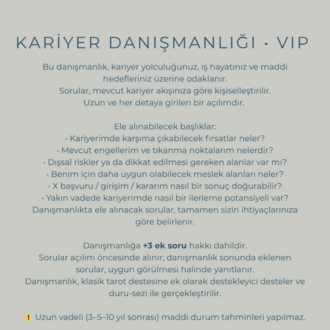 Tek Konu Danışmanlığı • VIP