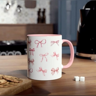 كوب طباعة بمسكة ملونه