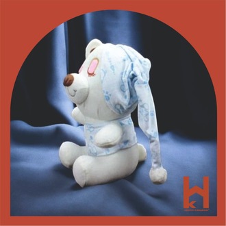 25 CM PELUŞ UYKU ARKADAŞIM SEVİMLİ BEBEK MAVİSİ AYICIK