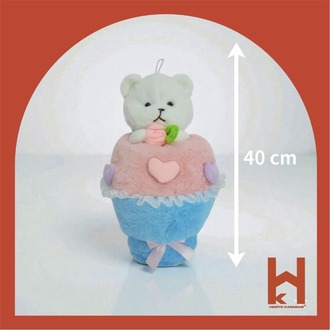 40 CM BUKET AYI PELUŞ