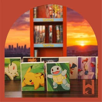 POKEMON - MİNİ KÜTÜPHANE VE GECE LAMBASI - ( 35X10,5X5,5 )