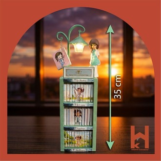 HEMŞİRE - MİNİ KÜTÜPHANE VE GECE LAMBASI - ( 35X10,5X5,5 )