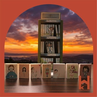 HEMŞİRE - MİNİ KÜTÜPHANE VE GECE LAMBASI - ( 35X10,5X5,5 )