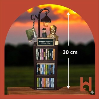 MASAÜSTÜ DEKORATİF MİNİ KÜTÜPHANE VE GECE LAMBASI - MATEMATİK ÖĞRETMENİ