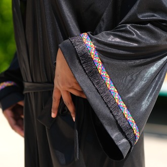 Asetat Kumaş Kimono ve Bikini Takımı