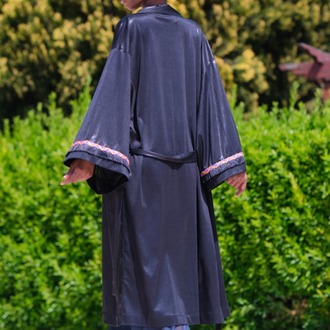 Asetat Kumaş Kimono ve Bikini Takımı
