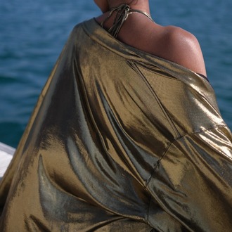 Asetat Kumaş Kimono ve Bikini Takımı