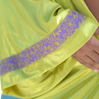 Asetat Kumaş Kimono ve Bikini Takımı