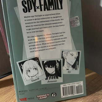 SPYxFAMİLY İngilizce 1. cilt