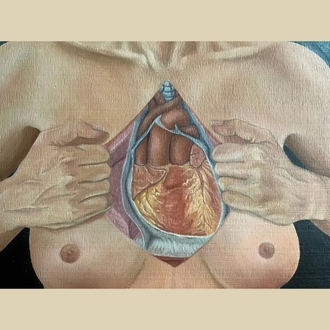 Trans Bir Kadının Kalp Anatomisi (50x70 cm)