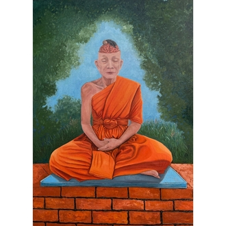Bir Keşişin Beyin Anatomisi (50x70 cm) 