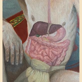 Bir Sadhunun Sindirim Sistemi Anatomisi (50x70 cm) 