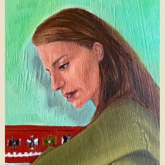 Kürt Bir Kadının Bacak Kasları Anatomisi (50x70 cm) 