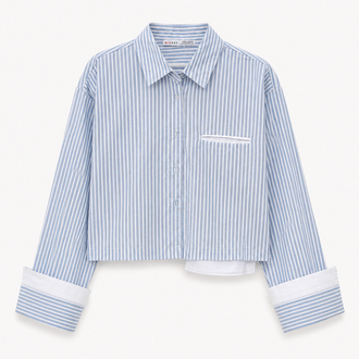 Crop Poplin Gömlek